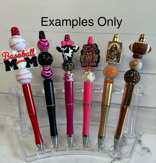 Beaded pens