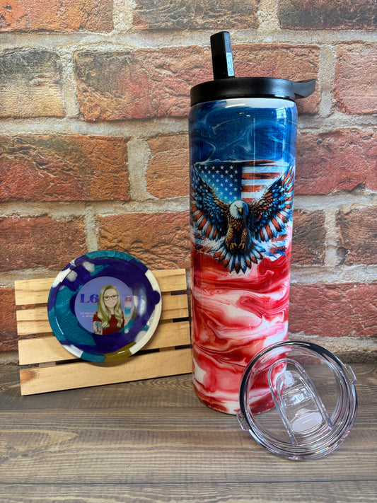American Eagle & Flag 30oz Duo