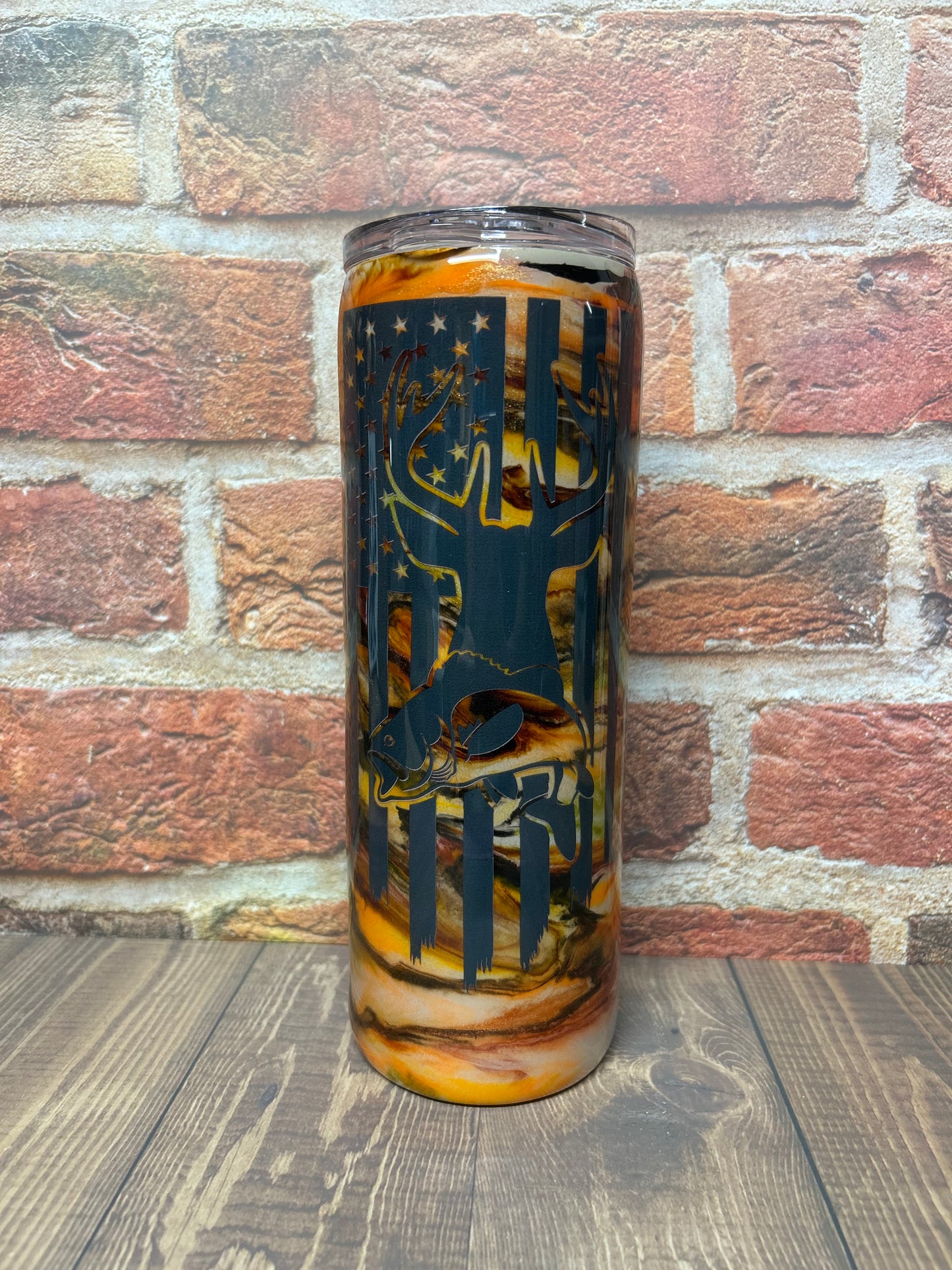 Blaze Orange Camo-Hunter Flag